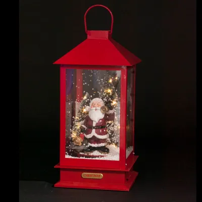 Obrázok produktu pre Lampión s Otcom Vianoc, LED osvetlenie, pohyblivý, 38 cm