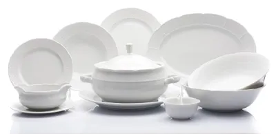 Zdjęcie produktu dla Thun 1794 Serwis obiadowy, biały, porcelana czeska, Natalie, Thun, 25 d.
