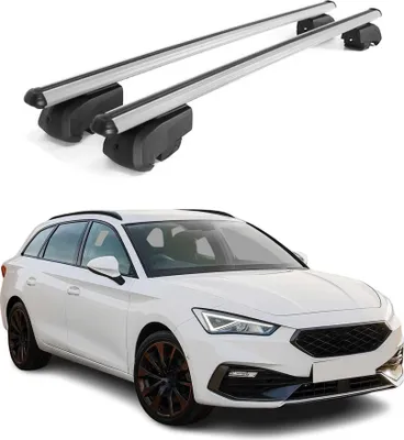 Produktbild von Dachträger Gepäckträger für Cupra Leon SW 2020-2025 ABE Aluminium Grau 2x