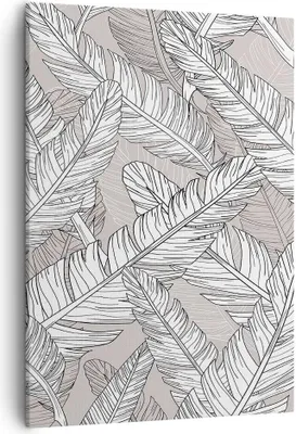 Produktbild von Bild auf Leinwand - Leinwandbild - Einteilig - Feder Grafiken - 50x70cm - Wand Bild - Wanddeko - Wandbilder - Leinwanddruck - Kunstdruck - Wanddekoration - Leinwand bilder - Wandbild - PA50x70-3560
