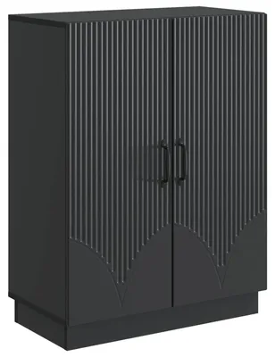 Obrázok produktu pre vidaXL Komoda čierna 66 x 34,5 x 87 cm drevotrieska