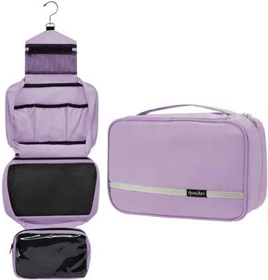 Produktbild von Wasserdichte Kosmetiktasche, Lichtlila, Groß, Reise