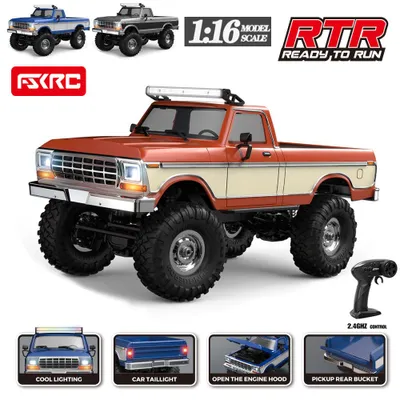Produktbild von HB R1610/R1611/R1612 1:16 RC Crawler 4WD Offroad Fahrzeug 10km/h RTR mit LED-Beleuchtung, 2,4GHz Vollproportional, Orange