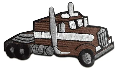 Produktbild von Lkw Truck Kinder - Aufnäher, Bügelbild, Aufbügler, Applikationen, Patches, Flicken, Zum Aufbügeln, Größe: 10,9 x 7 cm