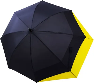 Image de doppler parapluie canne parapluie Fiber Long Automatic Move Navy / Yellow bleu jaune