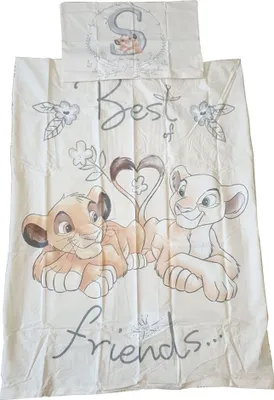 Produktbild von Pościel dziecięca Disney The Lion King Simba Nala, 100 x 135 cm, poszewka na poduszkę 40 x 60 cm, poszwa na kołdrę 100% bawełna