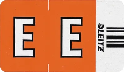 Produktbild von Orgacolor Buchstabensignal E VE=10x250 Stück orange