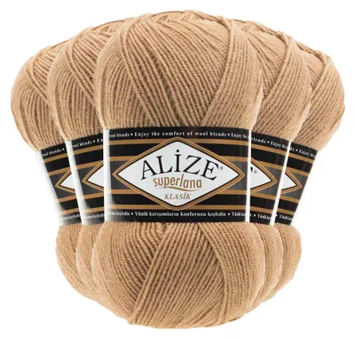 Strickgarn ALIZE SUPERLANA KLASIK 826 sand