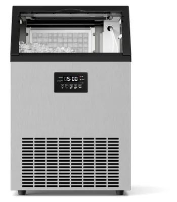 Obrázek produktu pro Klarstein Glacial výrobník ledových kostek - 45 kg/24 h, 370 W kompresor, 15 kg zásobník, multidotykový panel, samočištění, nerezavějící ocel, pro komerční účely
