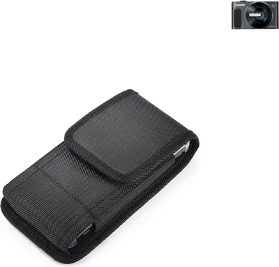 Produktbild von Holster Gürteltasche kompatibel mit Canon PowerShot SX620 HS Holster Gürtel Tasche wasserabweisend Handy Hülle Schutz Hülle Outdoor schwarz