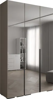 Produktbild von MEBLE KRYSPOL Inova 1 Schrank Spiegel - 236,7x150x47cm - Kaschmir Kaschmir Schwarz