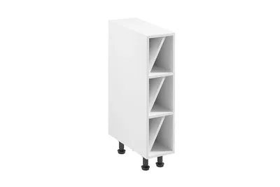 Produktbild von Unterschrank 20 cm ohne Arbeitsplatte küchenmöbel, Aspen D20W Weiß