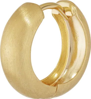 Produktbild von Single 333 Gelbgold Klappcreole Ohrring 15 X 5,1mm Matt Gerundet Ohrschmuck 4744