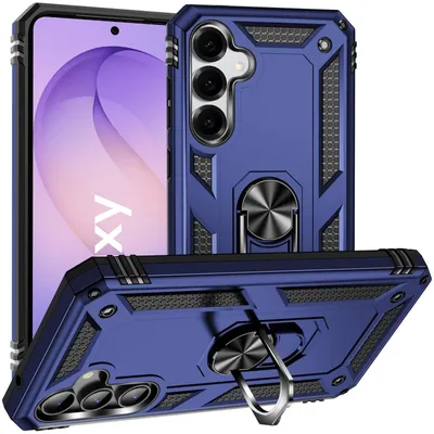 Image de Coque Armor Shield pour Samsung Galaxy S26 Plus Coque Ultra Hybrid Case Coque de protection pour téléphone portable, bleue
