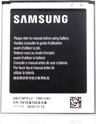 Produktbild von Samsung Akku EB-F1M7FL, 1500mAh Li-Ion, für i8190 Galaxy S3 Mini, Blister