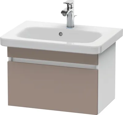 Produktbild von Waschtischunterbau DURASTYLE 368x580x398mm basalt matt/weiß matt basalt matt/weiss matt