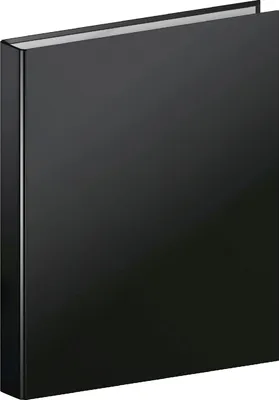 Produktbild von Ringbuch Uni A5 2 Ringe 18mm schwarz Packung mit 6 Stück
