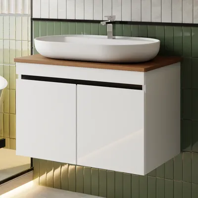Produktbild von Waschtisch-Set Venus | Waschtisch mit Unterschrank | Badmöbel 80 cm Waschbecken