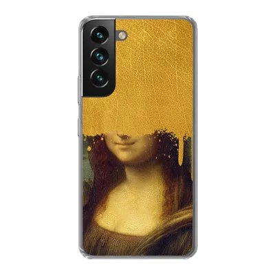 Produktbild von MuchoWow® Handyhülle Schutzhülle Hülle für Samsung Galaxy S22 Mona Lisa - Da Vinci - Gold Silikon Softcase Handy Hülle - Mobiltelefonhülle