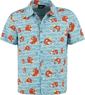 Produktbild von Pokémon Kurzarmhemd Herren Karpador - Hawaii blau M
