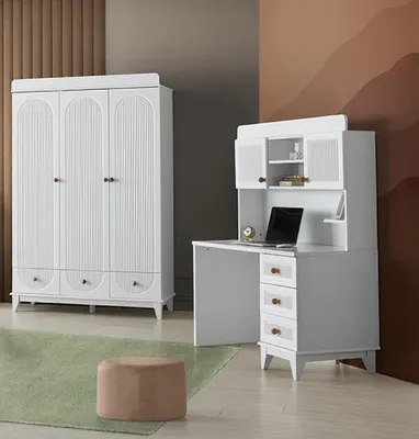Immagine prodotto di Armadio bianco per la camera dei bambini armadio da tavolo armadi in legno nuovo