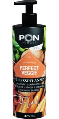 Produktbild von PON Dünger PERFECT Veggie Fluid 475 ml | Flüssigdünger für Gemüse, Kräuter und Naschobst | 18530