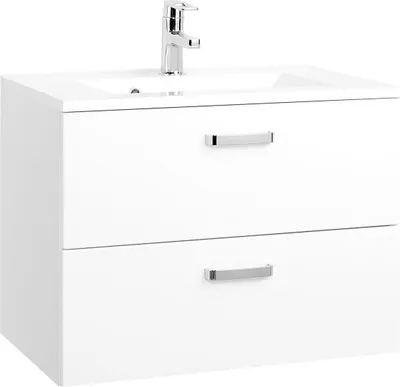 Produktbild von Waschtisch Badmöbel Waschbecken Waschplatz Badezimmermöbel Schrank "Bologna I" (70 cm)