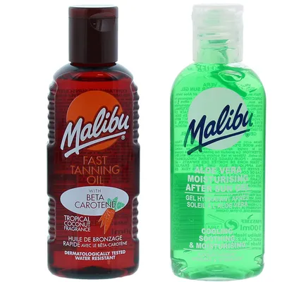 Produktbild von Malibu Schnellbräunungsöl 100 ml + Aloe After Sun 100 ml