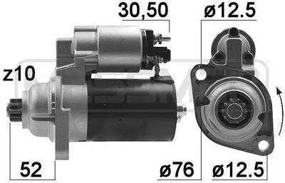 Produktbild von ERA 220055A - OE 02A 911 023 L Anlasser, Starter für A3 (8L), TT (8N), Galaxy (WGR), Alhambra (7V), Cordoba (6K), Ibiza (6K), Ibiza (6L), Leon (1M1), Toledo I (1L2), Toledo II (1M2), Fabia I (6Y), Octavia I (1U), Bora (1J), Corrado (53I), Golf III (1H), Golf IV (1J), New Beetle, Passat (35I), Sharan (7M)