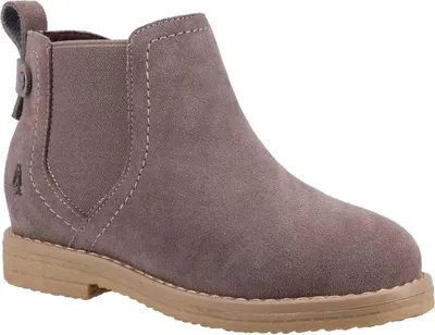 Produktbild von Hush Puppies - Mädchen Stiefeletten "Mini Maddy", Wildleder FS9227 (30,5 EU) (Grau)
