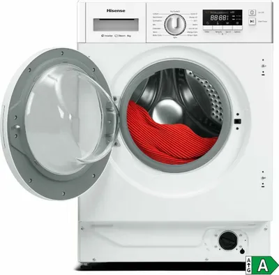 Produktbild von Hisense WF3M841BWIES, Frontlader, 8 kg, B, 72 dB, 1350 RPM, A