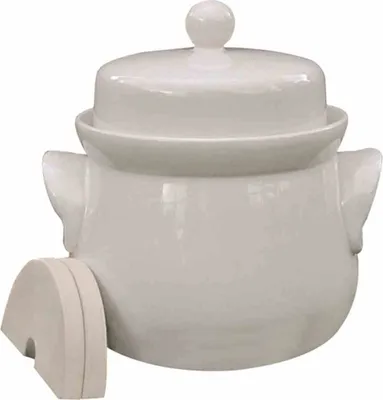 Produktbild von SCHMITT Mini-Gärtopf 2,0L creme mit Deckel und Steinen