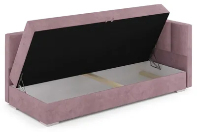 Obrázok produktu pre Rosa, trojsedacia rohová sedačka potiahnutá látkou, s úložným priestorom, s možnosťou rozloženia na lôžko, moderný štýl