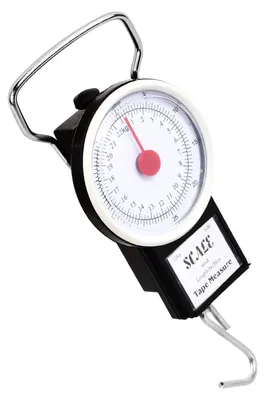 Produktbild von Handwaage bis 22 kg, analoge Gepäckwaage, 1 m Maßband, langlebig, für Reisen