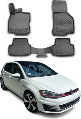 Image de OMAC Tapis de sol pour Volkswagen Golf 7 2015-2020 en caoutchouc Noir