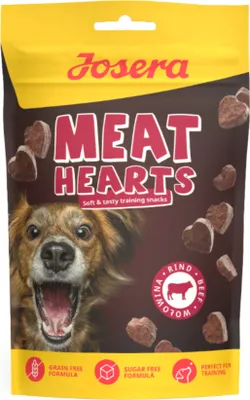 Productafbeelding van Josera Meat Hearts Rundvlees, 70 g - 8 stuks