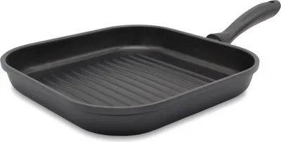 Produktbild von Karl Krüger 2227 Aluguss-Steak-/Grillpfanne Leipzig mit Rillenboden und hochwertiger Antihaft-Versiegelung - 28 x 28 cm