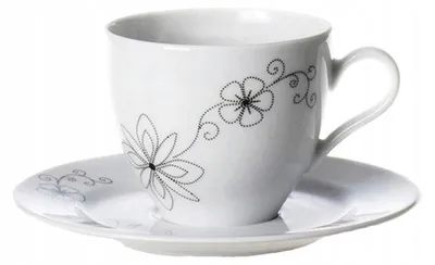 Produktbild von Chodzież Rita Espresso-Tasse mit Untertasse, 100 ml Porzellan