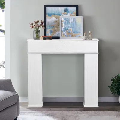 Immagine prodotto di Armadio a camino aperto - legno laccato - 107x18x100,4 cm - con sei scomparti contenitori e spazio di stoccaggio