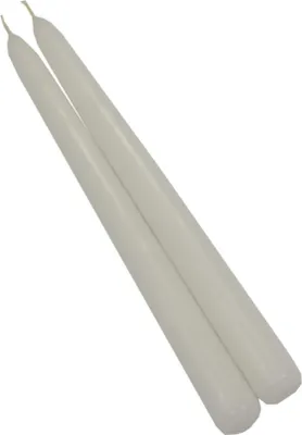 Zdjęcie produktu dla świeca 10szt. stożek barwiona biała 30cm | ST30N18