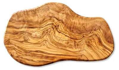 Image de Planche à découper en bois d'olivier pour la cuisine - Planche antibactérienne de 40 cm, idéale pour découper et servir