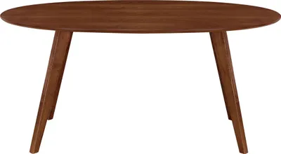 Produktbild von Miliboo - Design-Esstisch Vintage oval Nussbaum L160 MARIK