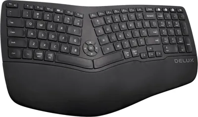 Zdjęcie produktu dla Bezprzewodowa ergonomiczna klawiatura Delux GM902, 2.4G + BT 4.0