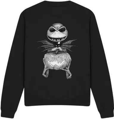 Produktbild von The Nightmare Before Christmas - Sweatshirt für Herren/Damen Uni TV3657 (M) (Schwarz)