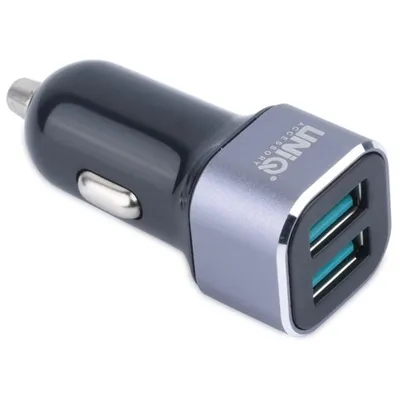 Produktbild von Uniq Dual USB KFZ-Ladegerät + Micro-USB Kabel - 2,4A