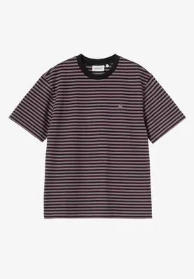 Productafbeelding van Carhartt WIP W SS Essy T-shirt, gestreept, zwart/amandel