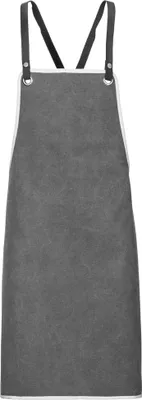 Produktbild von Latz-Schürze, Canvas mit Paspel, B 70 x L 80 cm : 100% Baumwolle  500 g/m² : schwarz