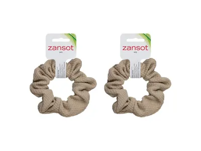 Obrázek produktu pro Zansot 2x gumičky do vlasů Scrunchie béžová