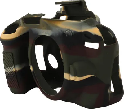 Image de Etui léger pour appareil photo en silicone f��r D3300 D3400 �C Protection anti-rayures (camouflage)