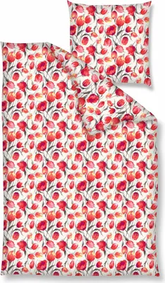 Produktbild von Traumschloss Renforcé Bettwäsche - Tulpen, rot 135 x 200 cm rote Tulpen